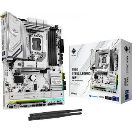 ASRock B860 Steel Legend WIFI Motherboard ATX με Intel 1851 Socket