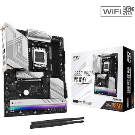 ASRock B850 PRO RS WiFi Motherboard ATX με AMD AM5 Socket