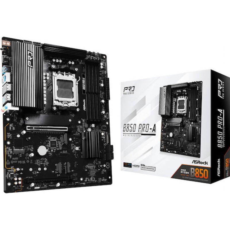 ASRock B850 Pro-A Motherboard ATX με AMD AM5 Socket