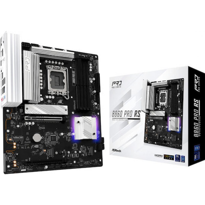 ASRock B860 Pro RS Motherboard ATX με Intel 1851 Socket