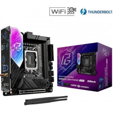 ASRock B860I Lightning WiFi Motherboard Mini ITX με Intel 1851 Socket
