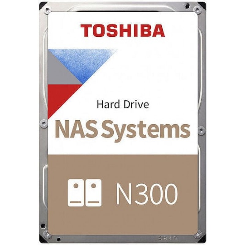 Toshiba N300 Bulk 8TB HDD Σκληρός Δίσκος 3.5" SATA III 7200rpm με 512MB Cache για NAS MN10ADA800S (MN10ADA800S)