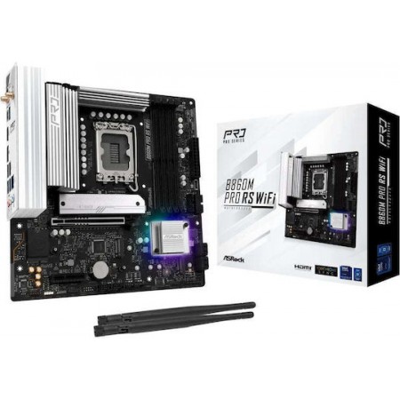 ASRock B860M Pro RS Wi-Fi Motherboard Micro ATX με Intel 1851 Socket