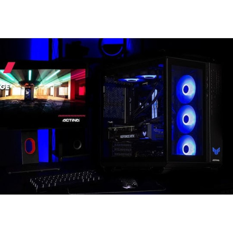 Actina 5901443411857 Gaming Desktop PC (Ryzen 7-9800X3D/32GB DDR5/2TB SSD/GeForce RTX 5090/No OS)