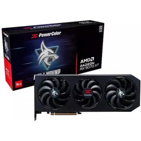 PowerColor Radeon RX 9070 XT 16GB GDDR6 Hellhound Κάρτα Γραφικών