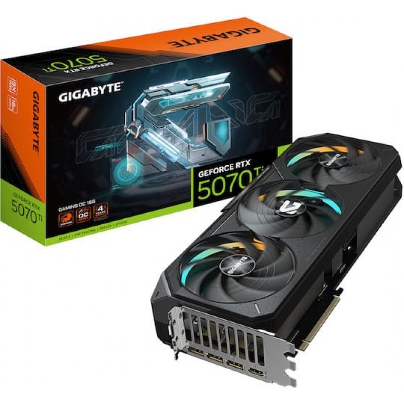 Gigabyte GeForce RTX 5070 Ti 16GB GDDR7 Gaming OC Κάρτα Γραφικών (GV-N507TGAMING-OC-16GD) (GV-N507TGAMING-OC-16GD)