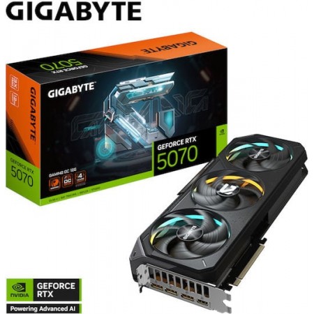 Gigabyte GeForce RTX 5070 12GB GDDR7 Gaming OC Κάρτα Γραφικών (GV-N5070GAMING OC-12GD) (GV-N5070GAMING OC-12GD)