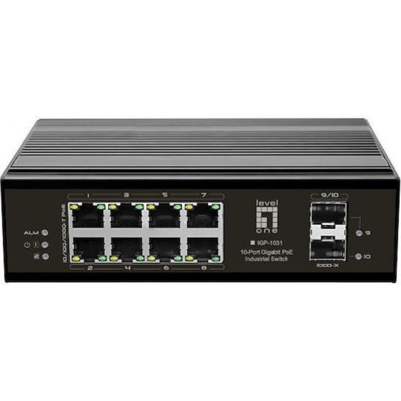 Level One IGP-1031 Unmanaged L2 PoE Switch με 10 Θύρες Gigabit (1Gbps) Ethernet