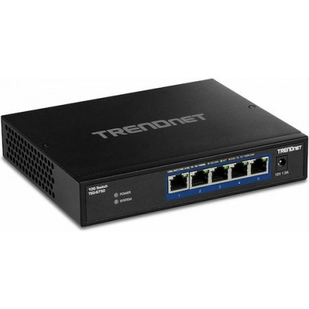 Trendnet TEG-S750 Unmanaged L2 Switch με 5 Θύρες Gigabit (10Gbps) Ethernet