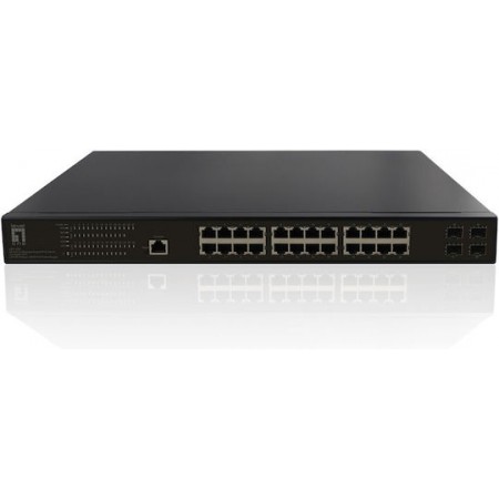 Level One GEP-2861 Managed L2 PoE+ Switch με 24 Θύρες Gigabit (1Gbps) Ethernet και 4 SFP Θύρες