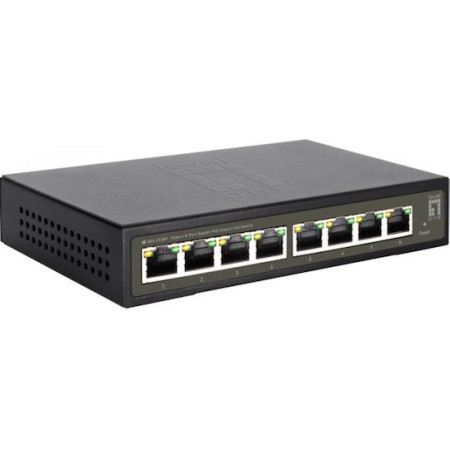 Level One GES-2108P Unmanaged L2 PoE+ Switch με 8 Θύρες Gigabit (1Gbps) Ethernet