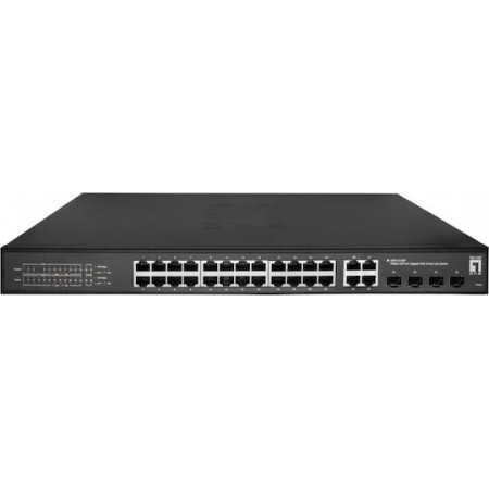 Level One GES-2128P Hilbert Managed L2 PoE+ Switch με 24 Θύρες Gigabit (1Gbps) Ethernet και 4 SFP Θύρες