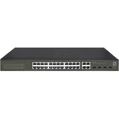 Level One GES-2128 Hilbert Managed L2 Switch με 24 Θύρες Gigabit (1Gbps) Ethernet και 4 SFP Θύρες
