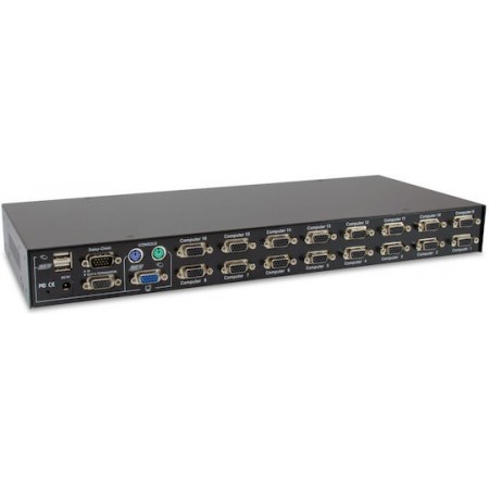 Level One 1 Monitor to 2 Computer KVM & Data Switch