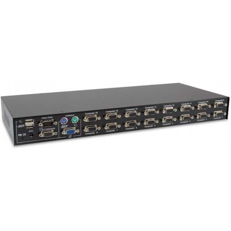 Level One 1 Monitor to 2 Computer KVM & Data Switch