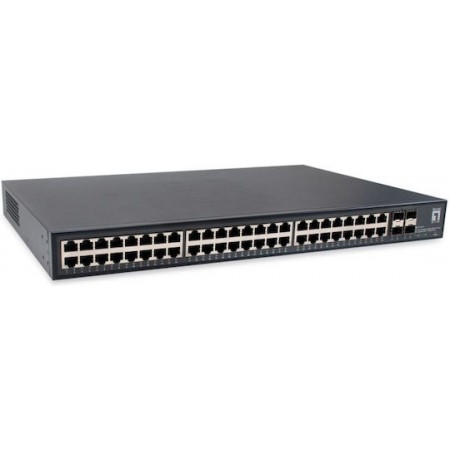 Level One GTU-5211 Unmanaged L2 Switch με 48 Θύρες Ethernet και 4 SFP Θύρες