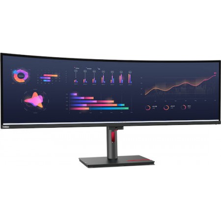 Lenovo ThinkVision P49w-30 IPS Curved Monitor 49" 5120x1440 με Χρόνο Απόκρισης 6ms GTG
