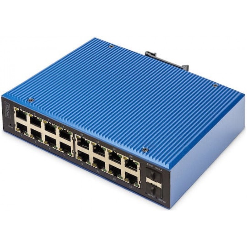 Digitus DN-651159 Managed L2 PoE Switch με 16 Θύρες Gigabit (1Gbps) Ethernet και 2 SFP Θύρες