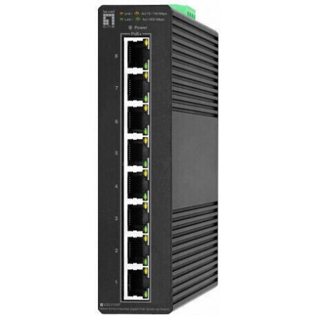 Level One IGS-2108P Managed L2 PoE Switch με 8 Θύρες Gigabit (1Gbps) Ethernet