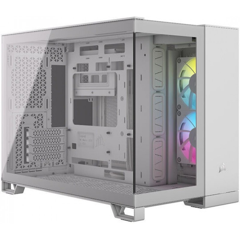 Corsair iCUE 2500X RGB Gaming Mini Tower Κουτί Υπολογιστή με Πλαϊνό Παράθυρο Λευκό
