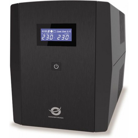Conceptronic ZEUS08EM UPS Line-Interactive 1500VA 900W με 2 Πρίζες