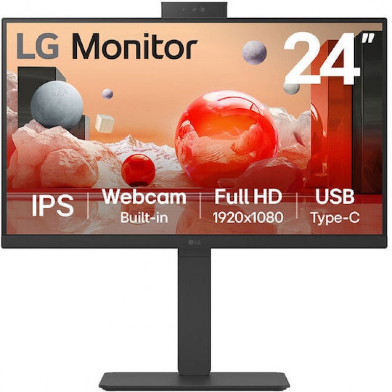 LG 24BA850-B IPS Monitor 23.8" FHD 1920x1080 με Χρόνο Απόκρισης 5ms GTG