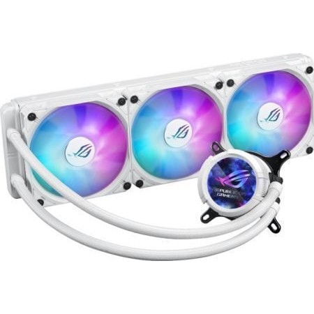 Asus Rog Strix LC III 360 Υδρόψυξη Επεξεργαστή Τριπλού Ανεμιστήρα 120mm για Socket AM4/AM5/1700/1200/115x με ARGB Φωτισμό Λευκή