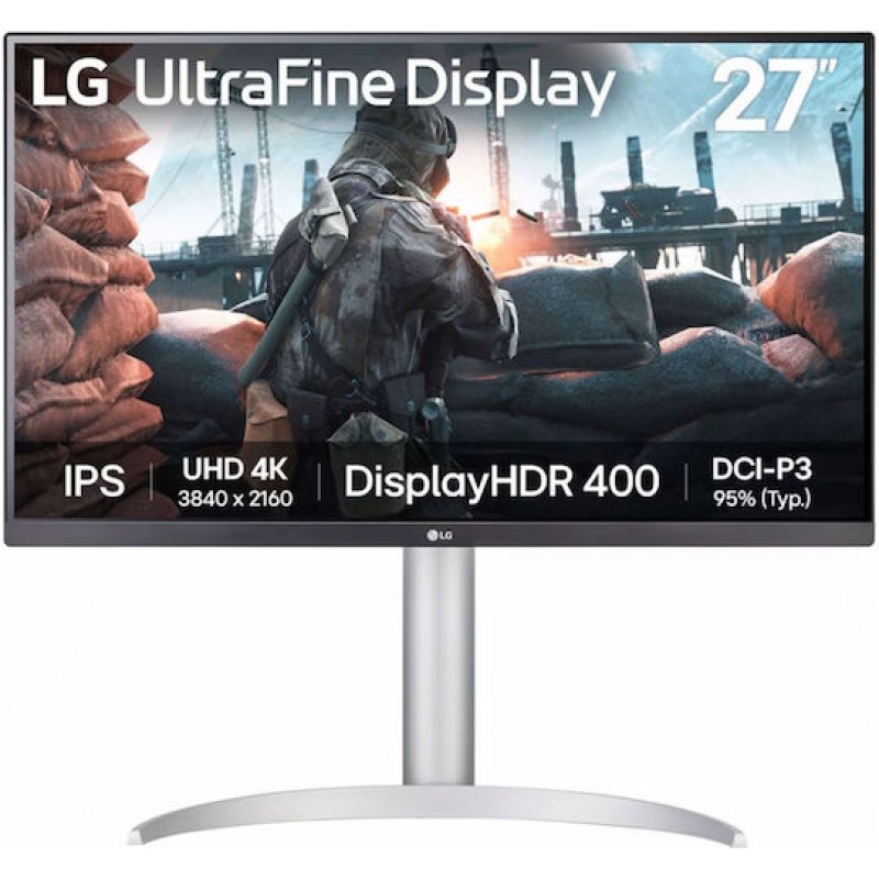 LG UltraFine 27UP650K-W IPS HDR Monitor 27" 4K 3840x2160 με Χρόνο Απόκρισης 5ms GTG