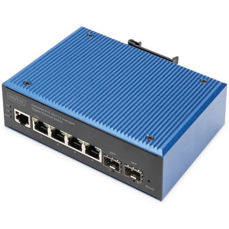 Digitus DN-651154 Managed L2 Switch με 4 Θύρες Gigabit (1Gbps) Ethernet και 2 SFP Θύρες