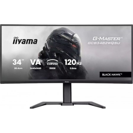 Iiyama GCB3482WQSU-B1 VA HDR Curved Gaming Monitor 34" QHD 3440x1440