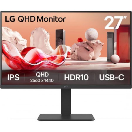 LG 27BA65QB IPS HDR Monitor 27" QHD 2560x1440 με Χρόνο Απόκρισης 5ms GTG