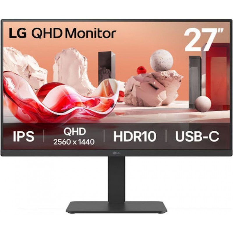 LG 27BA65QB IPS HDR Monitor 27" QHD 2560x1440 με Χρόνο Απόκρισης 5ms GTG