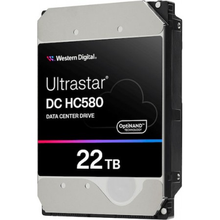 Western Digital Ultrastar DC HC580 22TB HDD Σκληρός Δίσκος 3.5" SATA III 7200rpm για Server 0F62785 (0F62785)