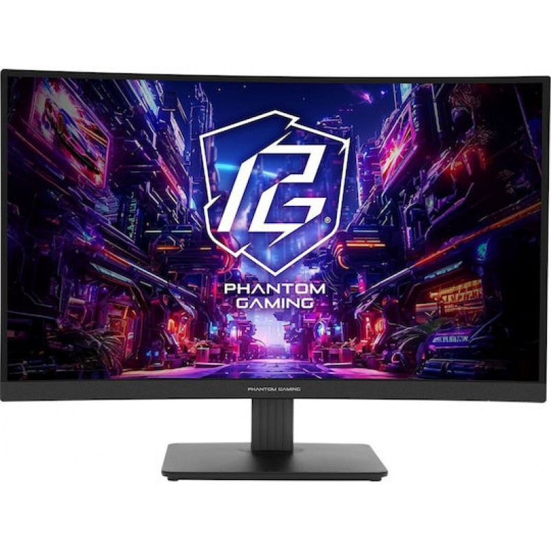 ASRock Phantom Gaming PG27QRT1B VA Curved Gaming Monitor 27" QHD 2560x1440 180Hz με Χρόνο Απόκρισης 5ms GTG