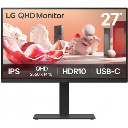 LG 27BA75QB IPS HDR Monitor 27" QHD 2560x1440 με Χρόνο Απόκρισης 5ms GTG