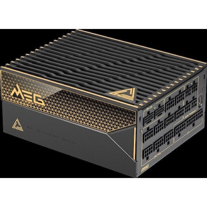 MSI MEG Ai1600T 1600W Μαύρο Τροφοδοτικό Υπολογιστή Full Modular 80 Plus Platinum