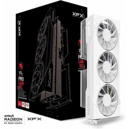 XFX Radeon RX 9060 XT 16GB GDDR6 Swift OC White Triple Fan Gaming Edition Κάρτα Γραφικών RX-96TS316W7 (RX-96TS316W7)