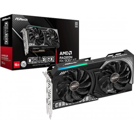 ASRock Radeon RX 9060 XT 16GB GDDR6 Challenger OC Κάρτα Γραφικών 90-GA5QZZ-00UANF (90-GA5QZZ-00UANF)