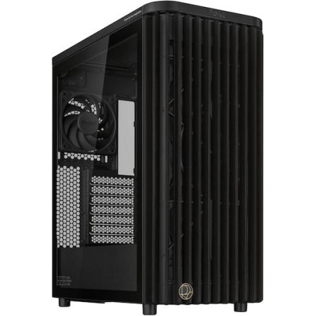 Asus ProArt PA401 Wood Edition Midi Tower Κουτί Υπολογιστή με Πλαϊνό Παράθυρο Μαύρο