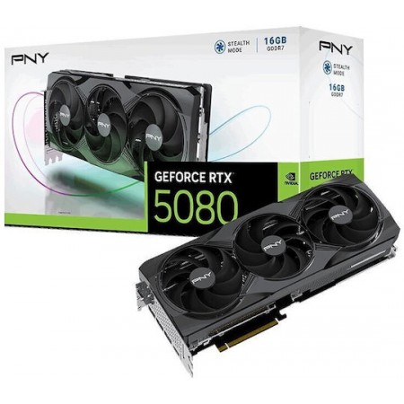 PNY GeForce RTX 5080 16GB GDDR7 Triple Fan Κάρτα Γραφικών