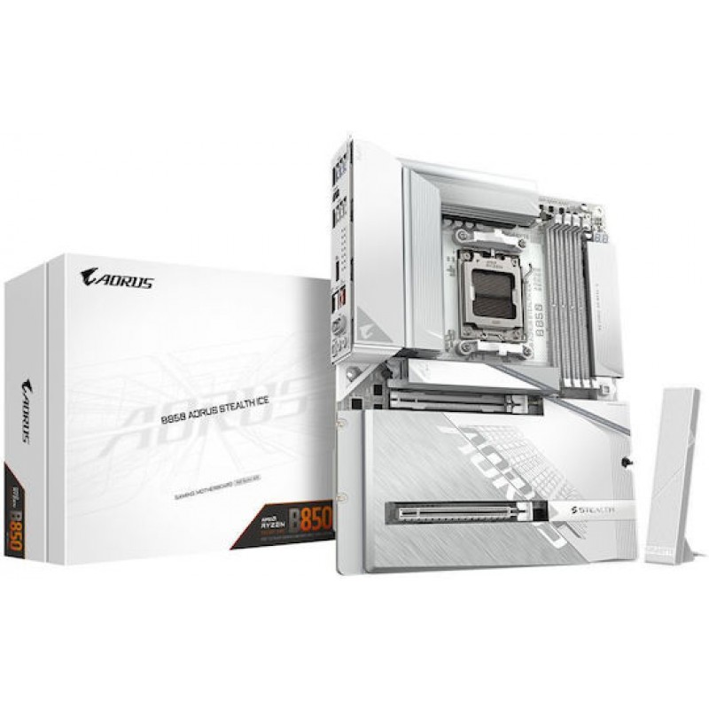 Gigabyte B850 Aorus Stealth Ice Wi-Fi Motherboard ATX με AMD AM5 Socket