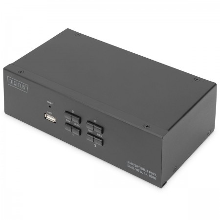 Digitus 4-Port Dual-Display 4K HDMI DS-12883 KVM & Data Switch