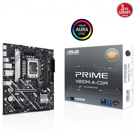 Asus Prime H810M-A-CSM Motherboard Micro ATX με Intel 1851 Socket