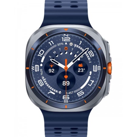 Samsung Galaxy Watch Ultra (2025) Titanium 47mm Αδιάβροχο με eSIM και Παλμογράφο (Μπλε)