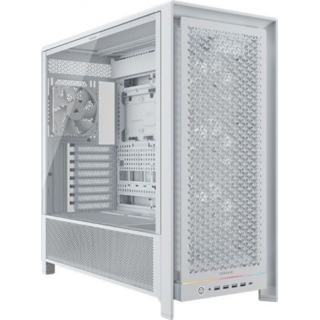 Corsair Frame 5000D RS Gaming Midi Tower Κουτί Υπολογιστή με Πλαϊνό Παράθυρο Λευκό