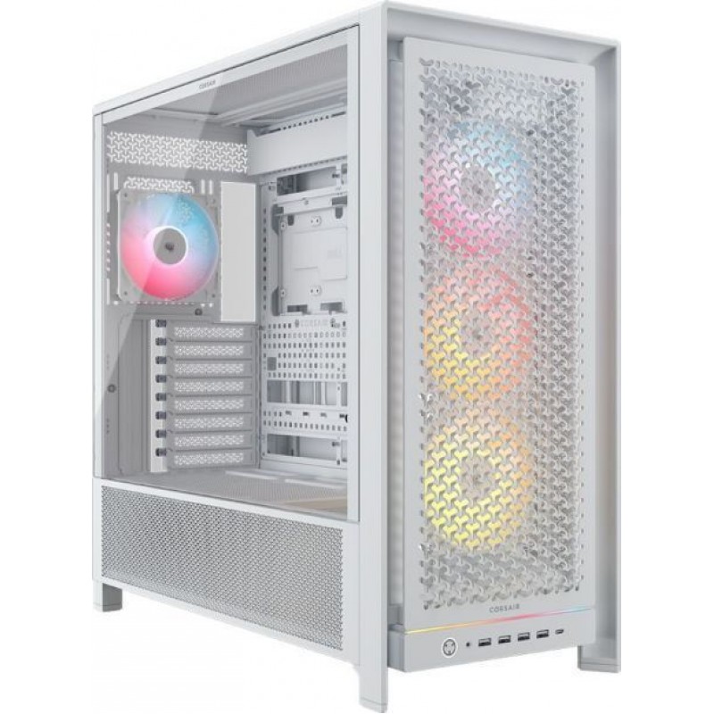 Corsair Frame 5000D RS ARGB Gaming Midi Tower Κουτί Υπολογιστή με Πλαϊνό Παράθυρο Λευκό