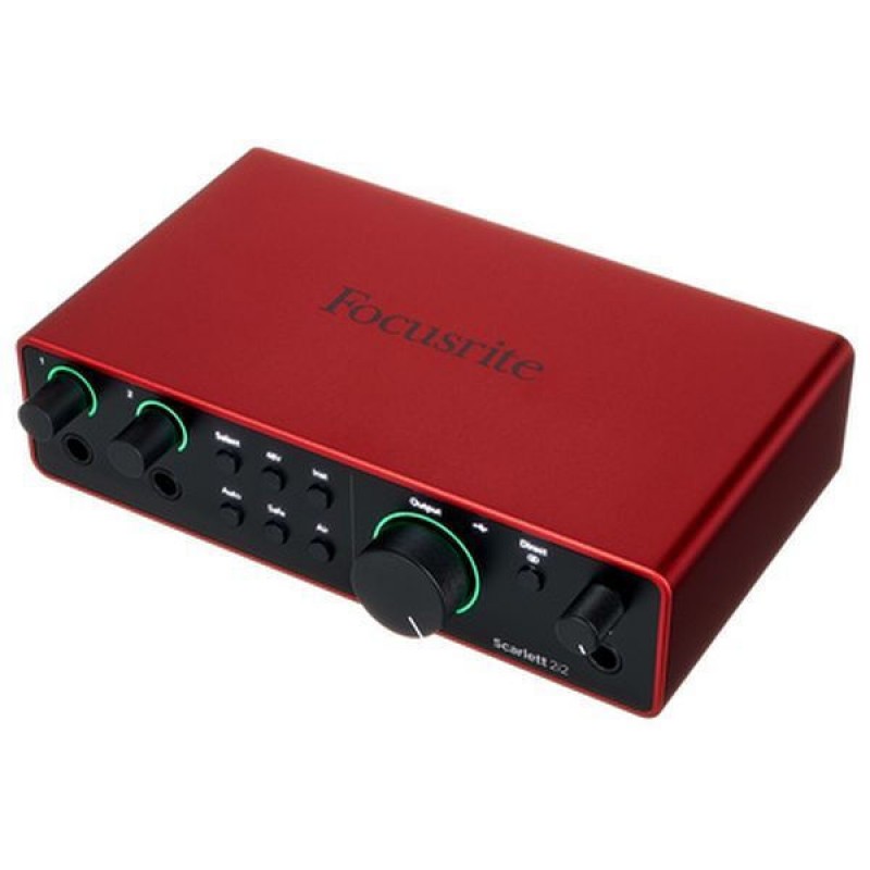 Focusrite Εξωτερική Επαγγελματική Κάρτα Ήχου Scarlett 2i2 4th Gen Συνδεσιμότητα USB για PC