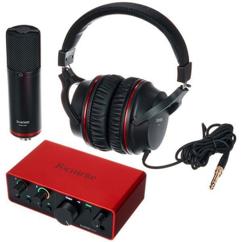 Focusrite Εξωτερική Επαγγελματική Κάρτα Ήχου Scarlett Solo Studio 4th Gen Συνδεσιμότητα USB για PC