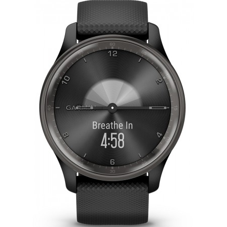 Garmin vívomove Trend Stainless Steel 40mm Αδιάβροχο Smartwatch με Παλμογράφο (Μαύρο)
