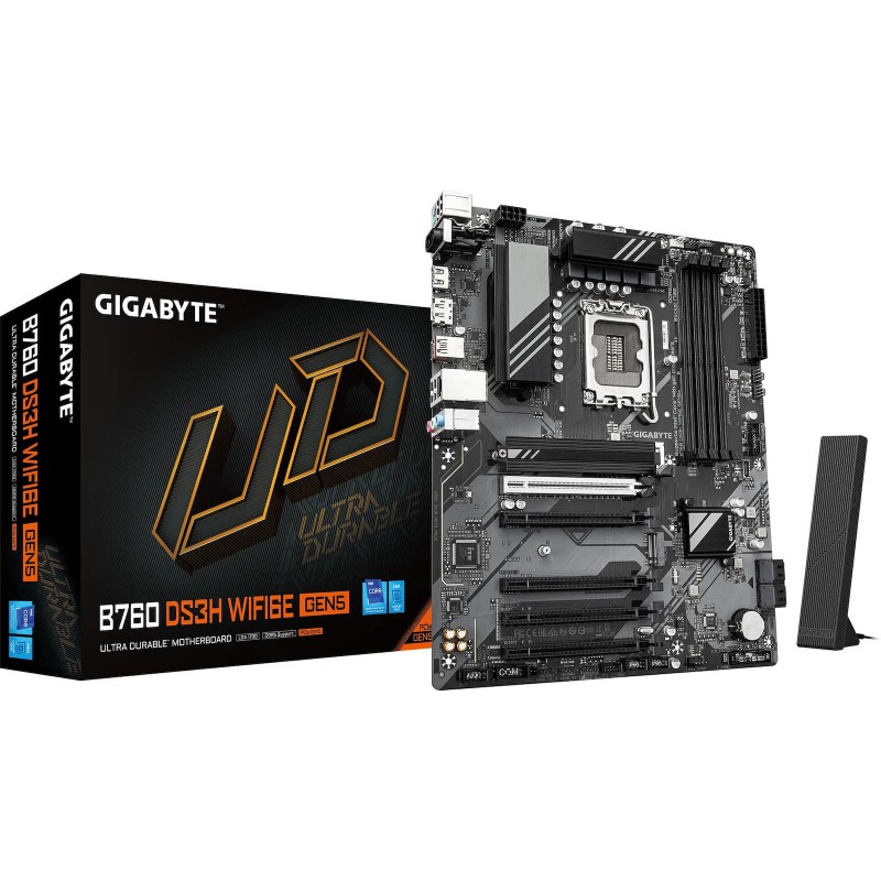Gigabyte B760 DS3H WIFI6E GEN5 Motherboard ATX με Intel 1700 Socket